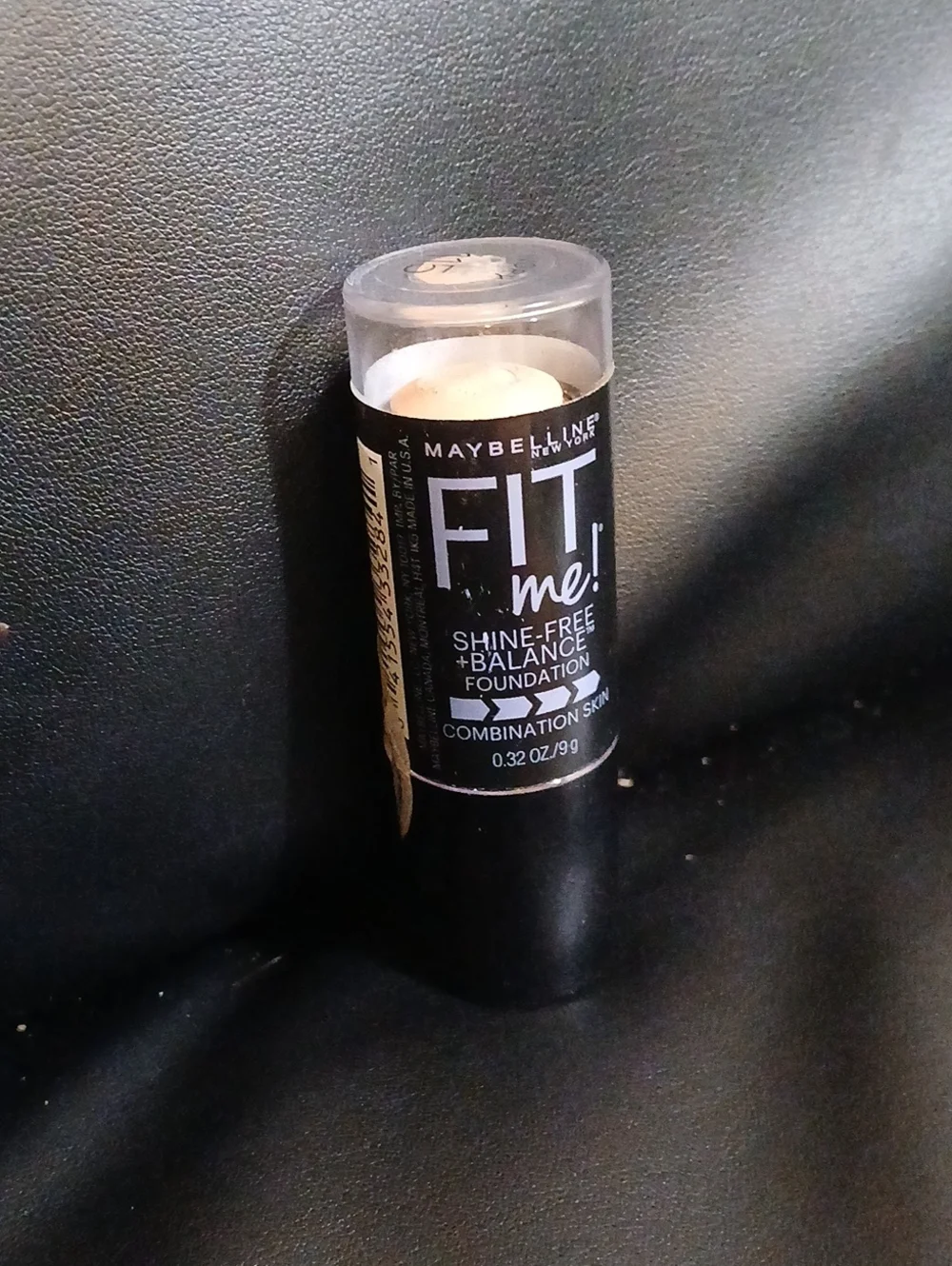 Maybelline Fit Me! Foundation Stick - Black Tube with Clear Cap